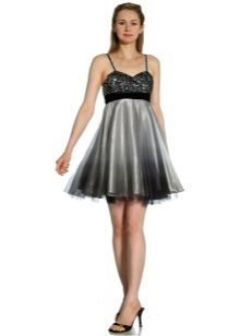 váy cocktail organza sequined