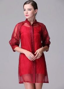 organza và váy lụa