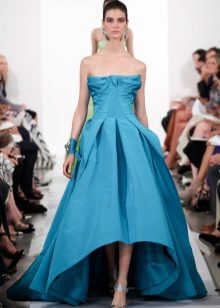 đầm organza aquamarine