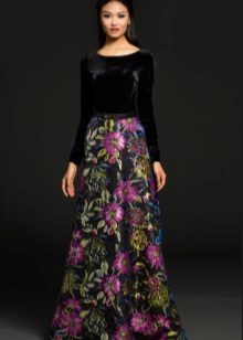 brocaded dress