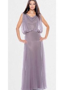chảy dài đầm satin
