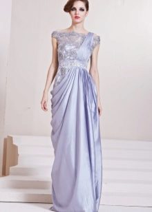 đầm dạ hội ren satin