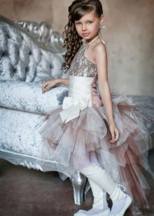 Graduation gray transforming dress in kindergarten