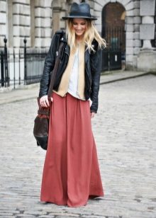 maxi skirt para sa panahon ng taglagas