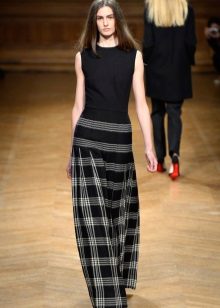 Maxi Skirt Checked & Striped