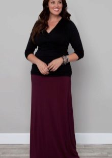 straight floor skirt for obese women