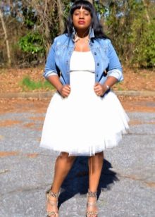 white full skirt for obese women