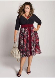 summer skirt medium length for obese women