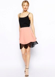 Banayad na summer coral skirt