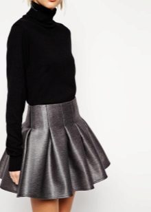 Summer satin skirt