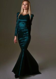 váy dạ hội nàng tiên cá từ taffeta