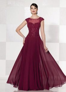 váy thanh lịch của taffeta tím