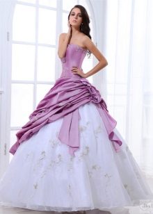 váy cưới taffeta đầy màu sắc