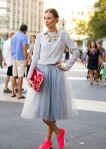 Midi palda at sporty dress