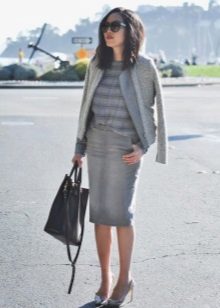 Grey denim lapis palda