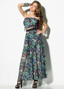 maliwanag na chiffon skirt