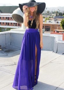 lilang chiffon cut skirt