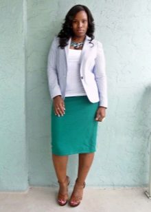  aqua pencil skirt para sa overweight women