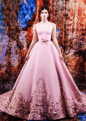 Wedding dress with effect 3D color