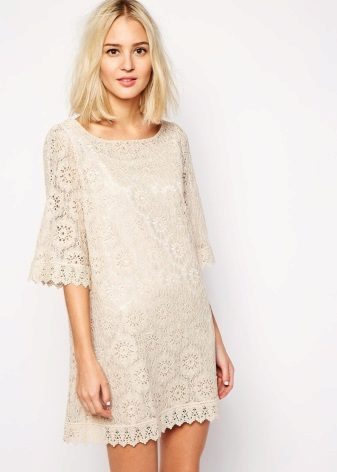 Sheer tunic dress