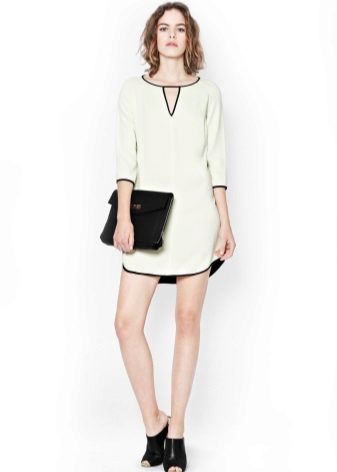 White dress-tunic with black edging