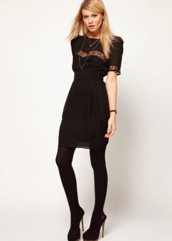 Black tulip dress