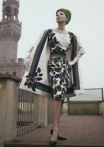 Panlabas na kasuotan sa damit sa estilo ng 60s