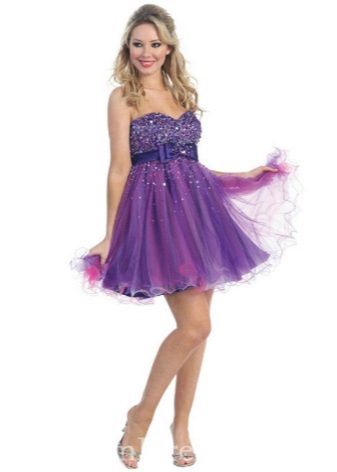 váy cocktail organza