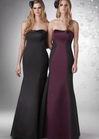 váy dạ hội satin