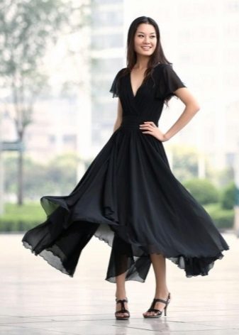 mahabang chiffon skirt