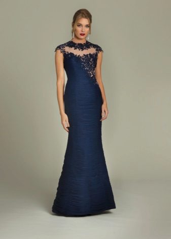 đầm dạ hội từ taffeta xuống sàn
