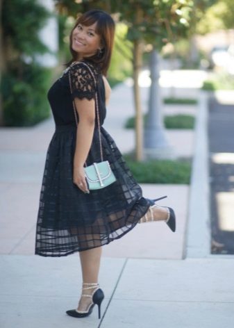 Organza skirt na may top lace
