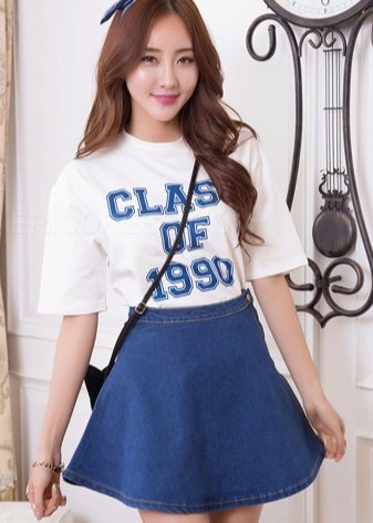 váy denim ngắn