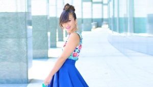 Blue skirts