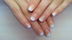 White gradient sa mga kuko: mga ideya sa disenyo at mga tampok ng palamuti