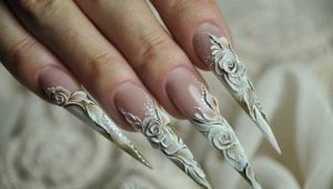 Nail stilettos: kỹ thuật thực hiện và ý tưởng thiết kế thú vị