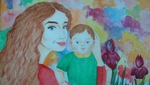 Làm thế nào để vẽ một món quà cho mẹ?