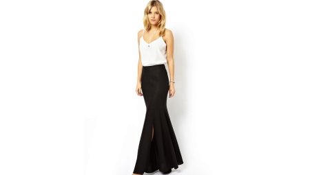 Long black skirts sa sahig