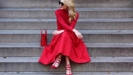 What to wear red dress?