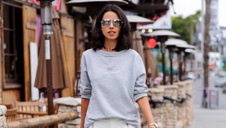 Gray sweatshirts