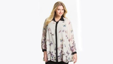 Chiffon tunics para sa buong