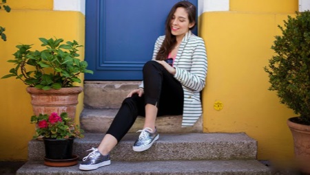 Silver sneakers