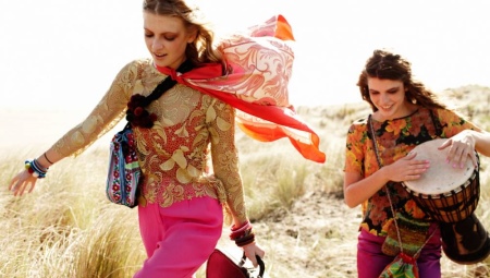 Hippie style in clothes