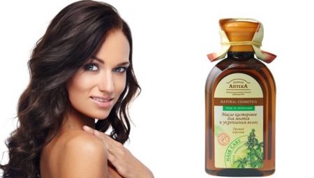Mặt nạ với dầu thầu dầu cho tóc tại nhà