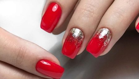 Red manicure: disenyo at mga kumbinasyon ng kulay