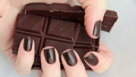 Chocolate manicure: ang lihim ng disenyo at mga ideya ng panahon