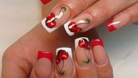 Ý tưởng cho việc thiết kế móng tay Pháp với bản vẽ sơn gel