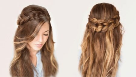Mẫu tóc đến trường trong 5 phút tóc dài