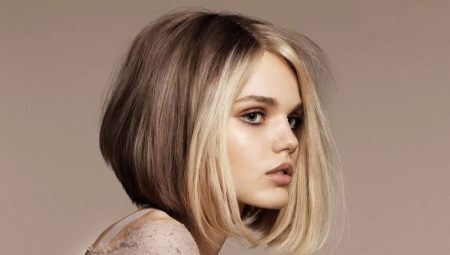 Bob-cut sa medium na buhok
