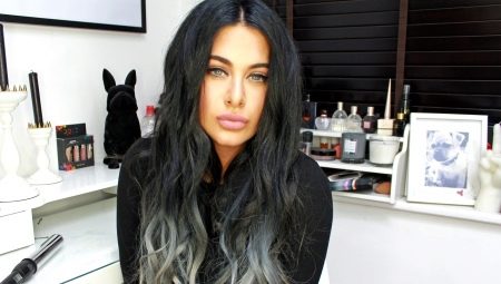 Shatush trên mái tóc đen: tính năng và sự lựa chọn của bóng
